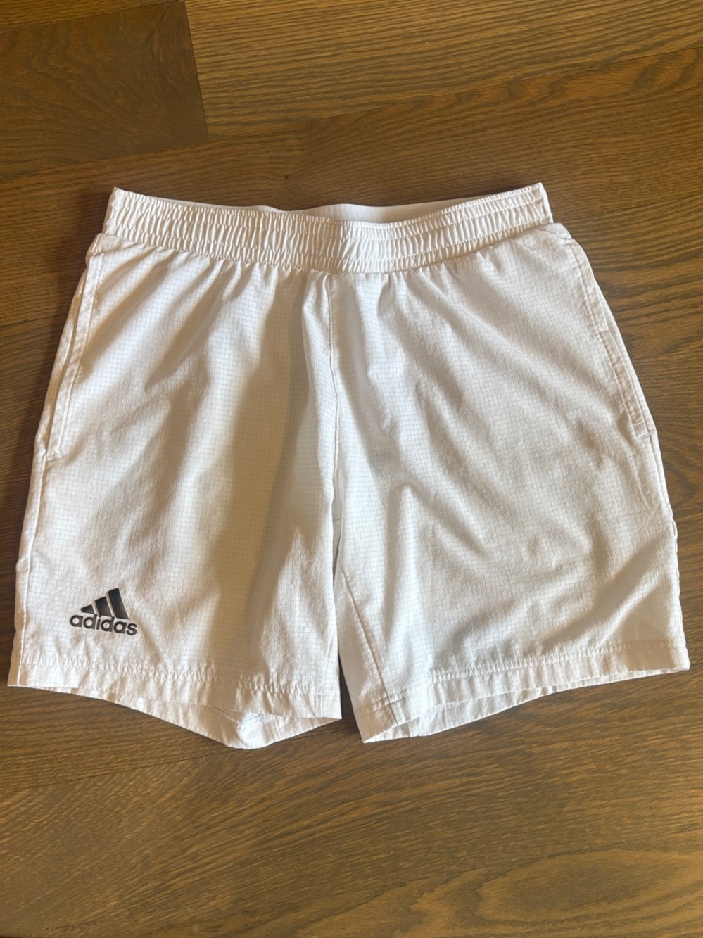 adidas Men’s White Medium Athletic Training Shorts 7in inseam